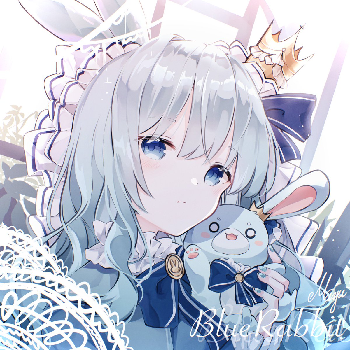 「💙🐰 」|MiyUのイラスト