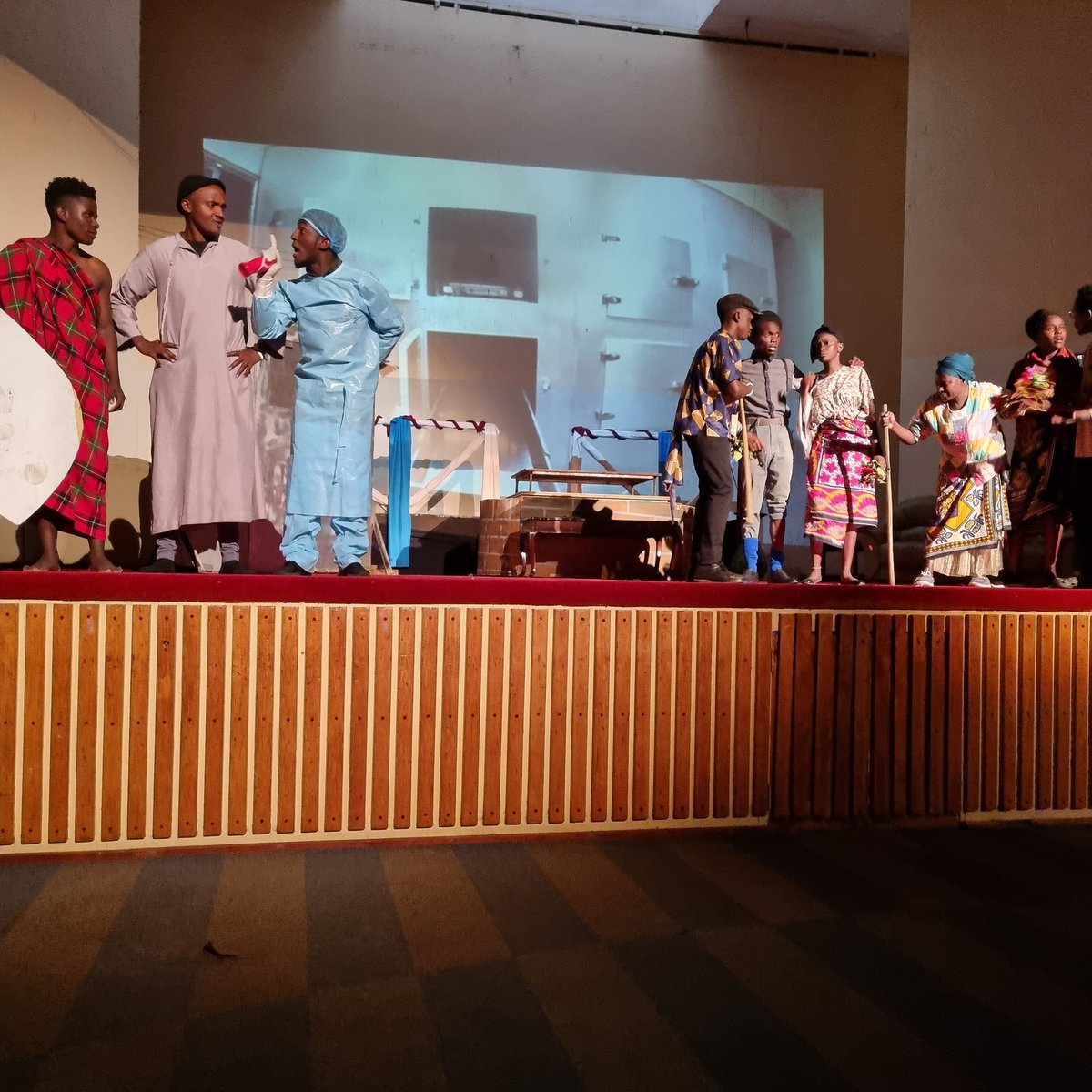 Theatre of the absurd. #UONfacultyoflaw students play ongoing at Taifa Hall whole weekend. Plan to watch
<a href="/FoLTurkana/">Friends of Lake Turkana</a> <a href="/UoNLawFaculty/">University of Nairobi Faculty of Law</a> @R_Kibugi <a href="/vcuonbi/">Vice-Chancellor @ UoNBI</a> <a href="/KariukiY/">Dr Kariuki Muigua</a> <a href="/Zinduko/">Zinduko</a>