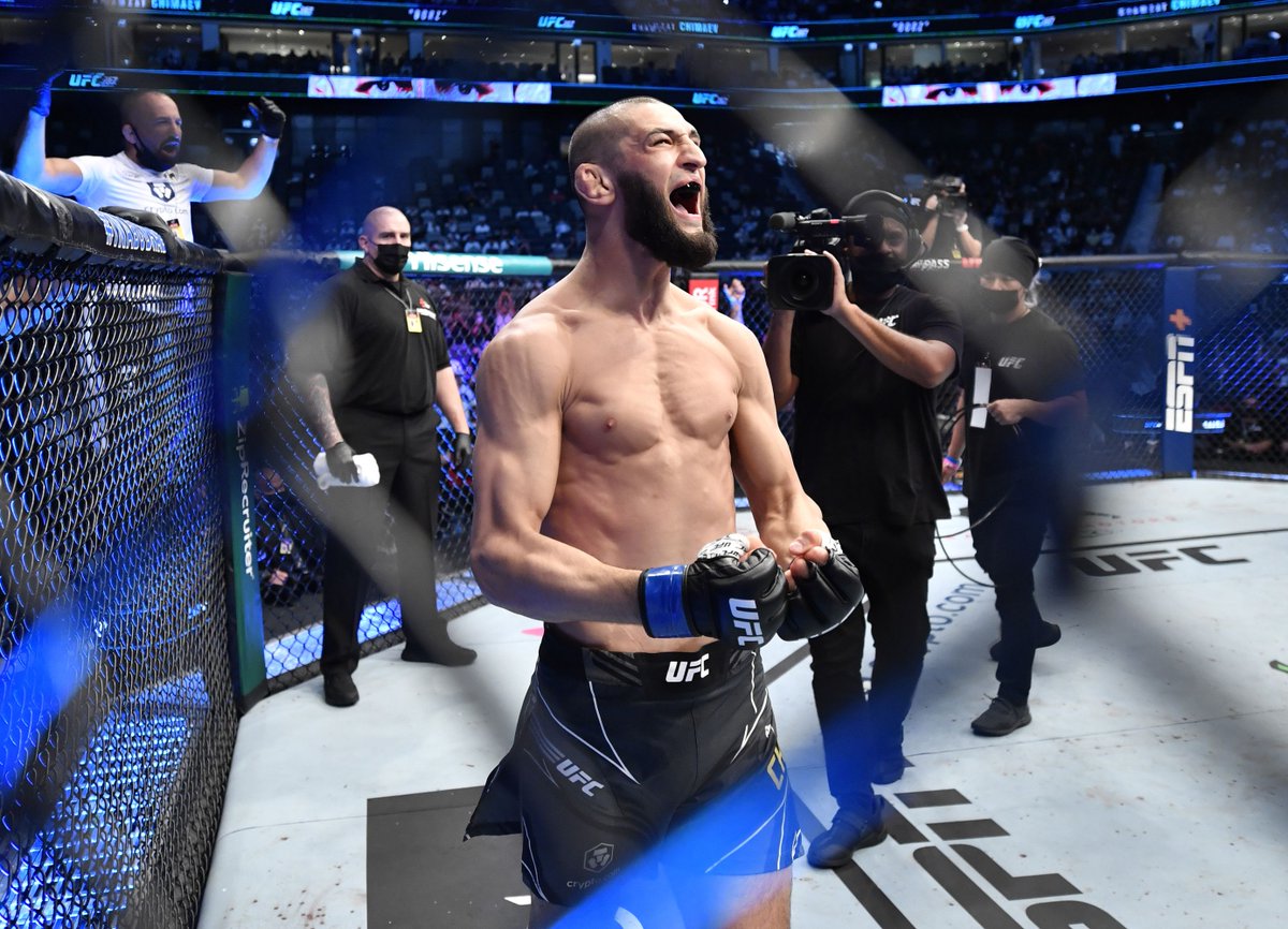 MMAFighting's tweet photo. Dana White says fighters are ‘100 percent’ scared of Khamzat Chimaev: ‘Nobody wants to fight this guy’ (@DamonMartin) https://t.co/VmPLEXNxYn https://t.co/DWZN90R0ji