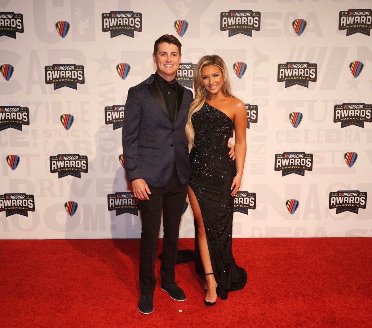 We definitely brought the heat to Nashville. Nascar Awards 2021 was a lot of fun, can’t wait to get 2022 started standing next to this guy through it all. 🤍🙏🏼 #nascar #nascarawards