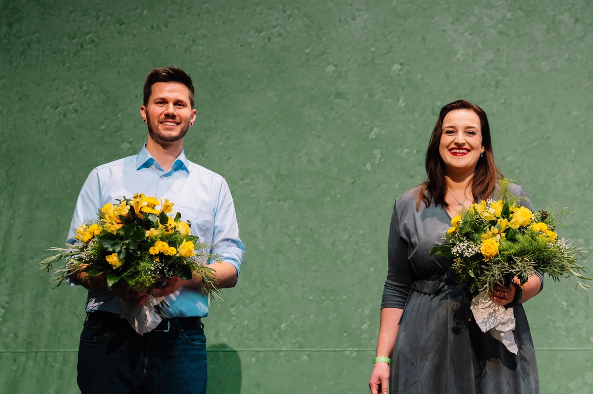 Lena Schwelling und Pascal Haggenmüller sind unsere neuen Landesvorsitzenden. Das haben die Delegierten auf unserem 40. Landesparteitag soeben entschieden. Wir freuen uns auf die kommenden zwei Jahre und wünschen gutes Gelingen. #ldkbw