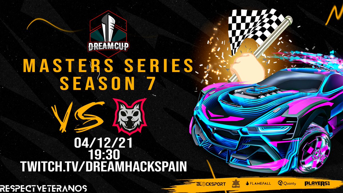 ⚽ ¡PARTIDAZO DE #ROCKETLEAGUE EN @DreamcupSFL! ⚽

Volvemos al ruedo para enfrentarnos a los gatitos, mucha suerte equipo. 

⏰ 19:30h 
🆚 <a href="/DarkcatsE/">DarkCats.</a> 
📺 Twitch.tv/dreamhackspain

#respectVeteranos💪🏼