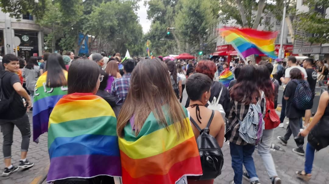 Inclusionmza1's tweet photo. Una marea orgullosa copo las calles de la Ciudad de Mendoza con fiesta y colores🌈 

💫Te dejamos un poco de lo que vivimos ayer en la 11va #MarchaDelOrgullo2021 https://t.co/SyXJlbKJUN