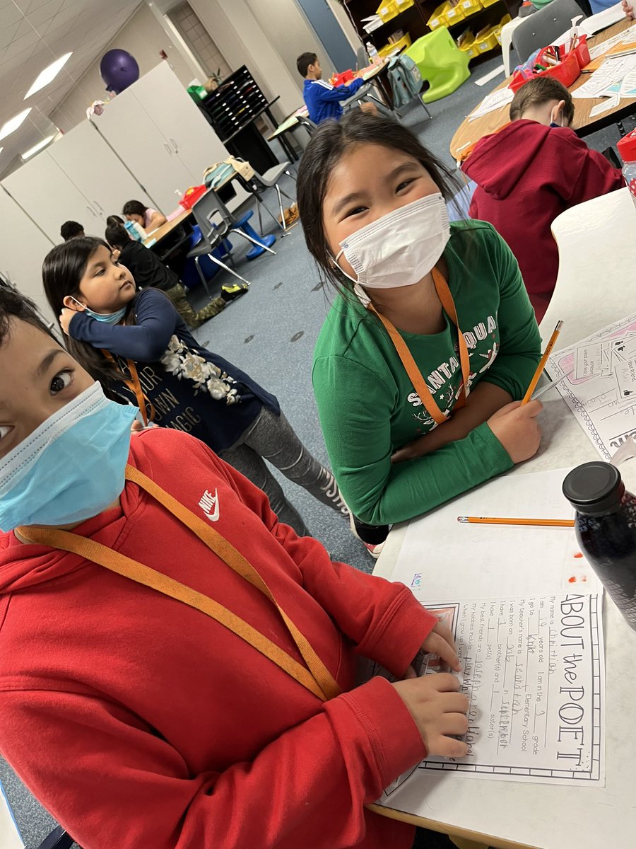 Celebrated our poetry unit yesterday! Smiles and laughs from these awesome poets made for a perfect afternoon. 📝 <a href="/ceh1118/">Carrie</a> <a href="/KirkElementary/">Kirk Elementary</a> #kirkROAR