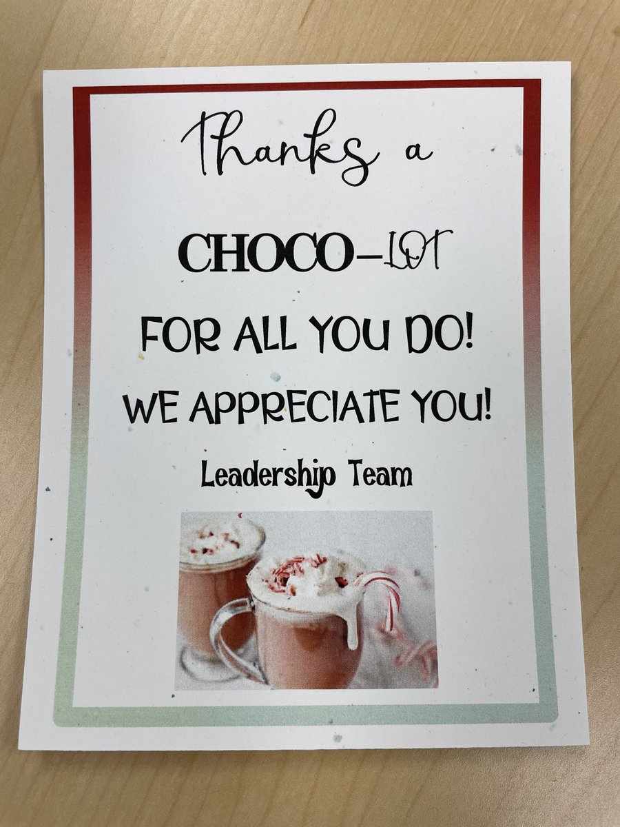 PLEgators's tweet image. Showing appreciation to our staff on the "First Friday" of the month!!!!! ☕️🍫 @collierschools #hotchocolatebar