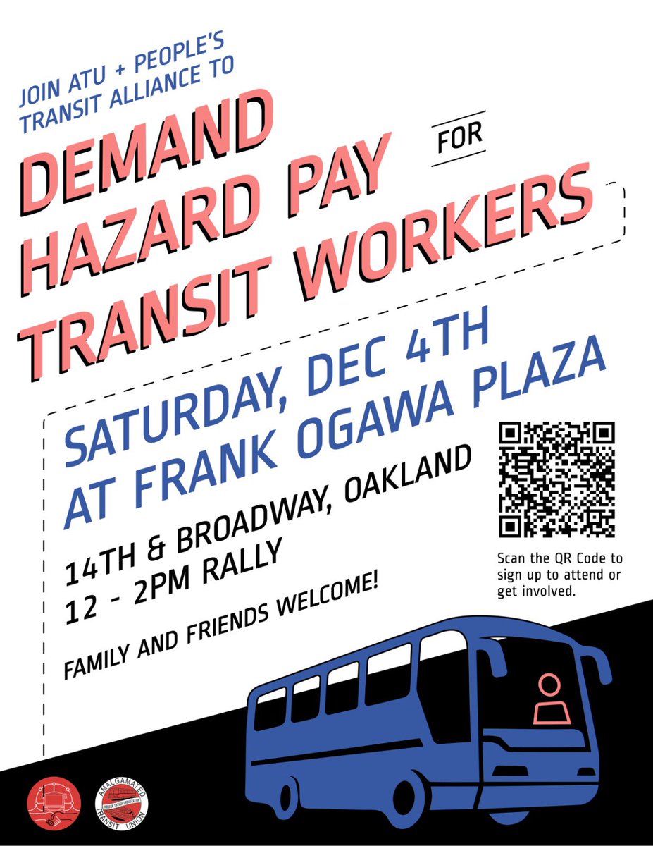 192Atu's tweet photo. Stand with us today at noon, as we demand what frontline transit workers deserve for their daily sacrifice throughout the pandemic.  ✊🏾 https://t.co/0OyJpIJVd2
