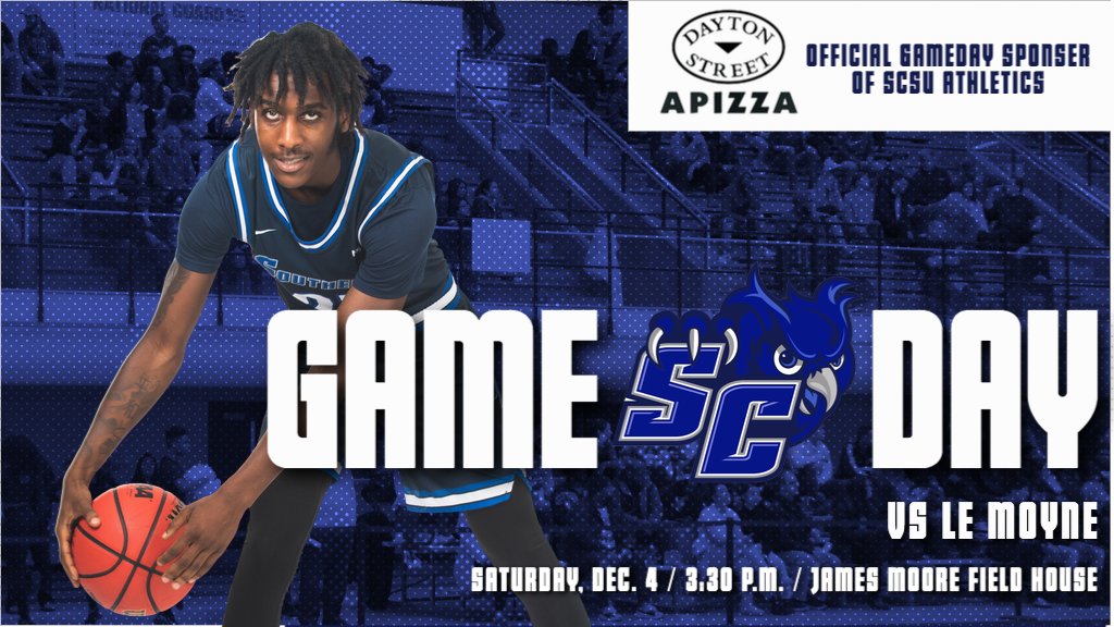 SCSU_MBB's tweet photo. Gameday❗
Owls take on Le Moyne at James Moore Field House at 3:30!
📺: https://t.co/kuBcYXSxG6
📊: https://t.co/oyFbumrGyU
#WeAreASC #TheOwlWay https://t.co/YkwjMV0N6a