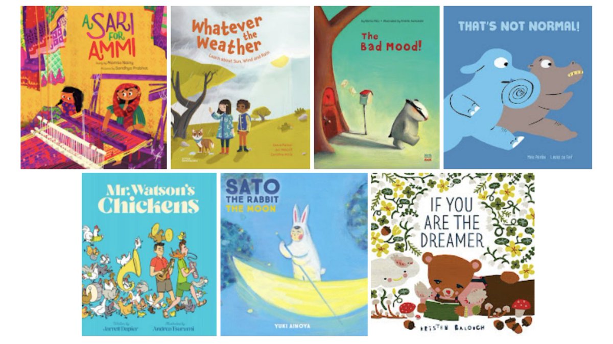 This week's #picturebook crushes featuring <a href="/sandhyaprabhat/">sandhya</a> <a href="/AmazonPub/">Amazon Publishing</a> @CarolineAttia @gestaltennews <a href="/NorthSouthBooks/">NorthSouth Books</a> @nubeochobooks <a href="/pubspotlight/">Giustino Vergerio</a> @jarrettdapier @AndreaTsurumi <a href="/ChronicleKids/">Chronicle Kids</a> @Cohumulone <a href="/EnchantedLion/">Enchanted Lion Books</a> @kristenbalouch <a href="/abramskids/">ABRAMS Kids</a>

letstalkpicturebooks.com/2021/12/crushe…