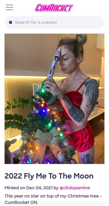My Christmas Wish NFT ⬇️ 🚀 2022 Fly me to the Moon it's now on @CumRocketCrypto 🚀  https://t.co/b921LHmpN3  #CUMMIES<a href="/tag/follow"class="tags"><span>#follow</span></a><a href="/tag/rt"class="tags"><span>#rt</span></a><a href="/tag/nsfw"class="tags"><span>#nsfw</span></a><a href="/tag/cummies"class="tags"><span>#cummies</span></a><a href="/tag/nft"class="tags"><span>#nft</span></a><a href="/tag/nftcollectors"class="tags"><span>#nftcollectors</span></a>