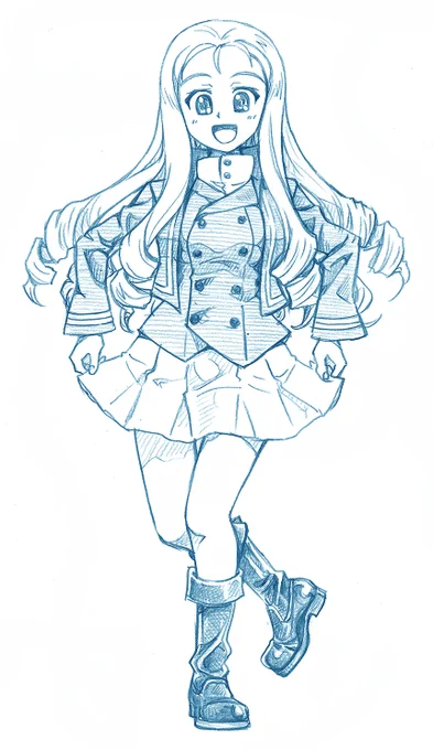 カーテシーなマリー様
#ガルパン最終章  #ガルパン 