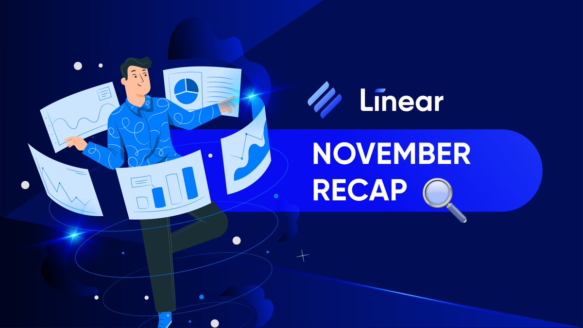 LinearFinance's tweet photo. 1/ November was a 🎉 great month for Linear - full of exciting developments!💥

See all that we’ve accomplished last month! 📅 https://t.co/hisDKDcZST
