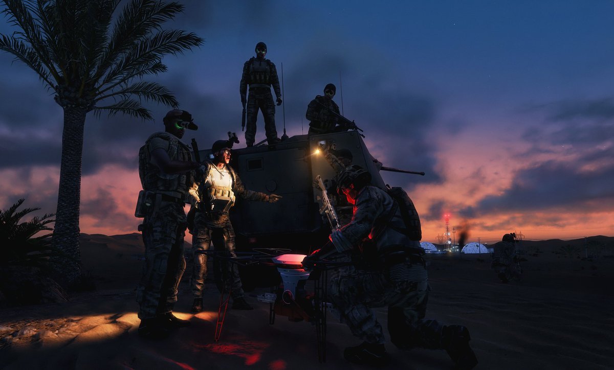 After a sudden loss of all comms to a remote base, NATO team proceeds to investigate.

#Arma3 #WesternSaharaDLC