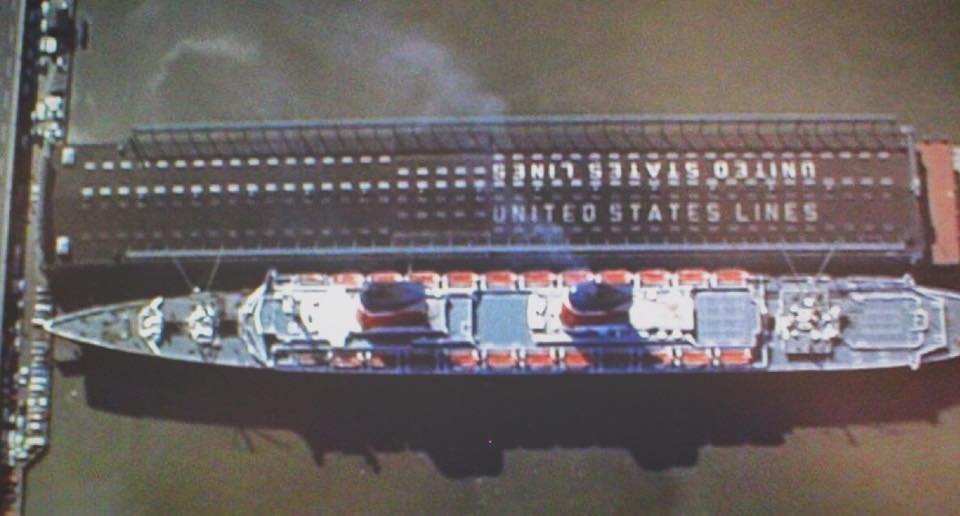 SSUSC's tweet photo. Are you heading to you local movie theater to watch the new @WestSideMovie? When the original film version of #WestSideStory premiered it featured this aerial shot of the SS United States docked at #Pier86 in the prologue.
(Film still courtesy of PopSpotsNYC) #WestSideStory https://t.co/oqdAKlIMph