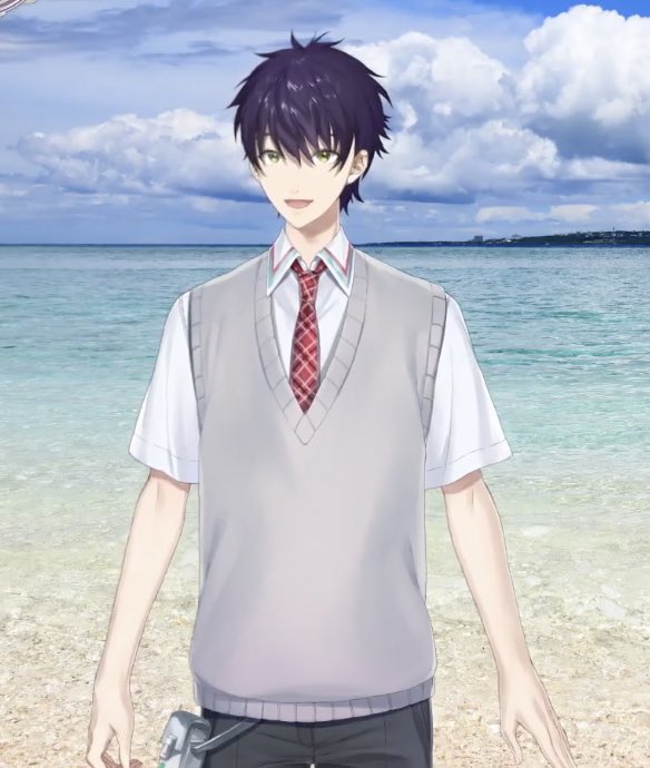 夏服の剣持刀也さん……