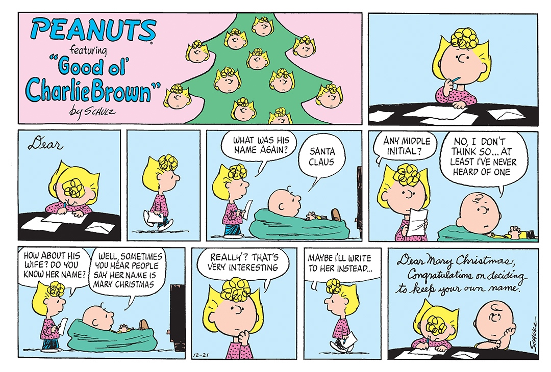 Charlie Brown Christmas Comic