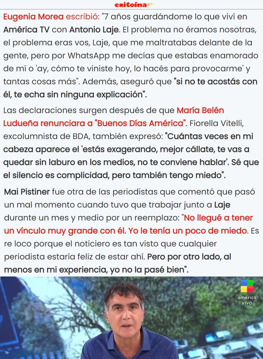 porquetendencia's tweet photo. "Laje":
Por acusaciones y declaraciones en su contra https://t.co/EkQ0hLZgQ6
