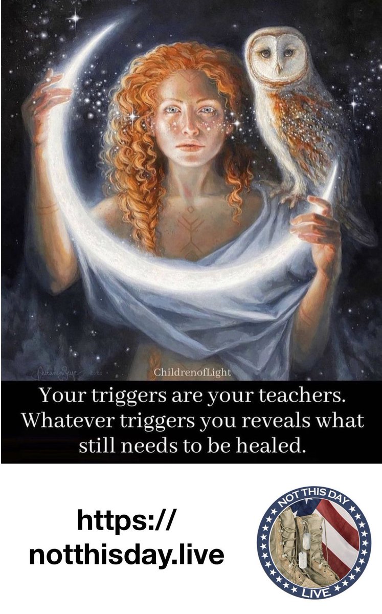 NotThisDayLive's tweet image. Your triggers reveal what needs to be healed. The Emotion Code can release the old emotions associated with your triggers. It's like removing the firing pin. Free for Veterans. Remote Zoom Sessions.
Schedule a private session to learn more. 
notthisday.live