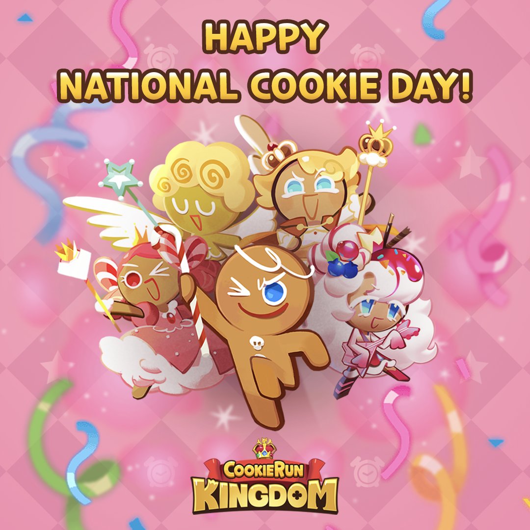 Thank you to all of our Cookie Runners who celebrate our Cookies every day! 🍪🎉 

When did you first start playing #CookieRun? 

#CookieRunKingdom #NationalCookieDay