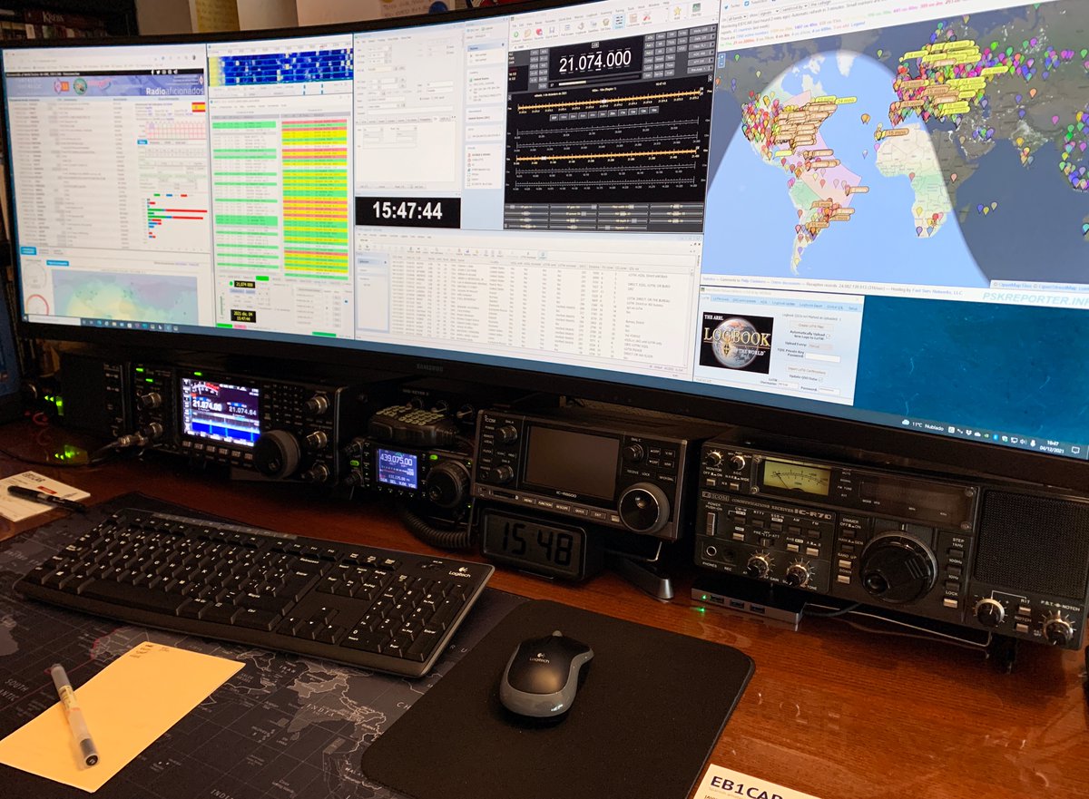 jsquiros's tweet photo. Tarde de radio #Radioaficionados #HamRadio #HF #FT8 #EB1CAR #IN73 https://t.co/GUaGhrwXVN