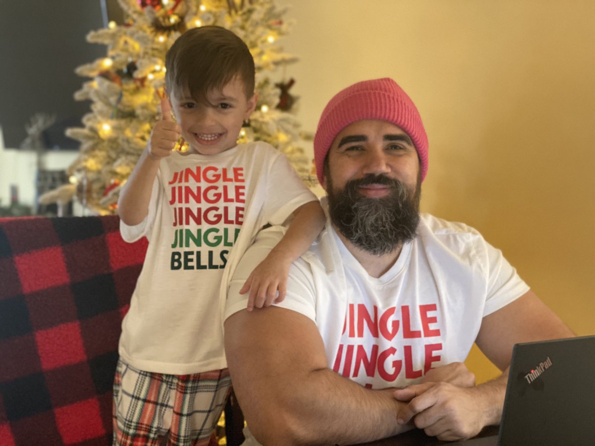 #magentakids made both of these boys Dream come true with an amazing zoom call with Santa. Logan is definitely making sure he stays on the nice list.