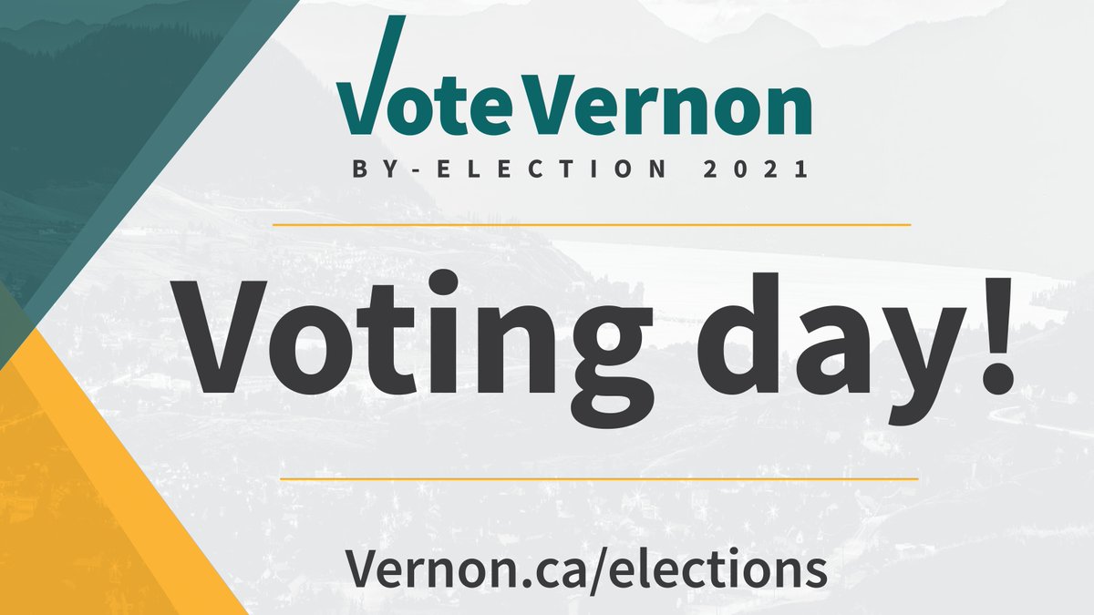 CityofVernon's tweet photo. Today's the day, get out and VOTE! ๐ณ๏ธVoting stations are open today, December 4, from 8:00 AM to 8:00 PM. Locations and more information about voting eligibility can be found at https://t.co/hYW3U9QrWX
#votevernon #vernonbc #cityofvernon https://t.co/0yAjwMYw4B
