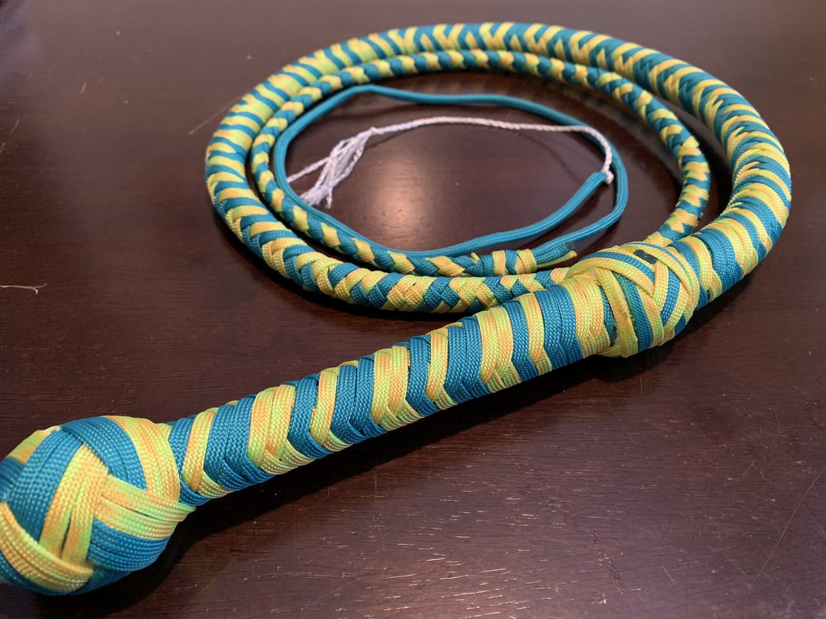 EricRolon's tweet photo. Finished my nephew’s Christmas bullwhip. There’s no way he’ll possibly hurt himself 😜 #AdultSupervision #MCJA #MakeChristmasJollyAgain https://t.co/338hf9gYyR