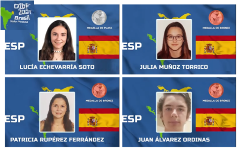 Ant_Guirao's tweet photo. Felicidades a nuestro equipo en la Olimpiada Iberoamericana de Física 2021 #oibf @RSEF_ESP @educaciongob
Los cuatro han obtenido medallas (1 plata y 3 bronces)
https://t.co/cp0QUcdQdx https://t.co/Mcip6OD8VG