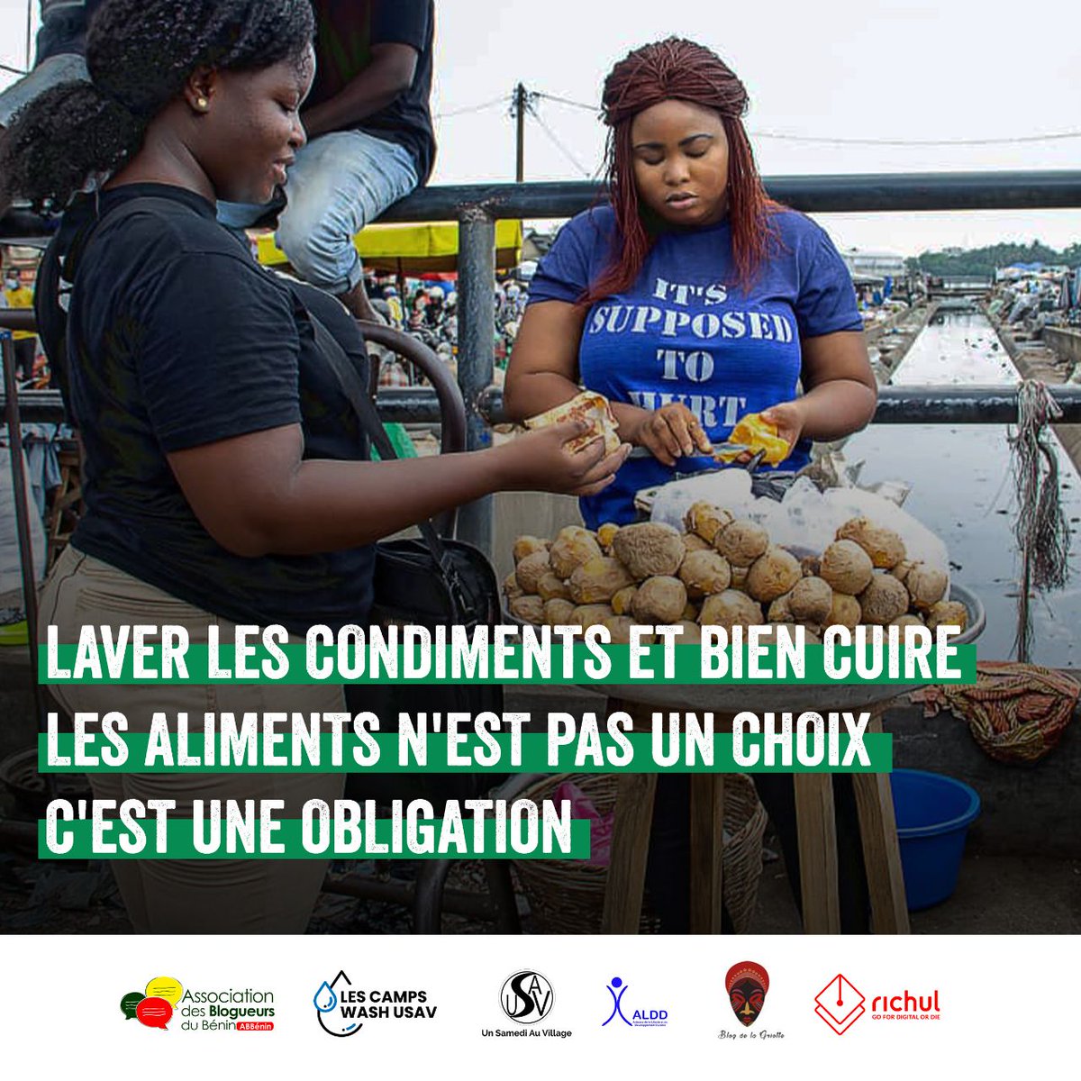 ab_benin's tweet photo. Notre santé dépend de la qualité de ce que nous mangeons. Il y a des règles d'hygiène auxquelles nous devons obéir si nous voulons vivre en bonne &amp; due forme. Au dehors tout comme à la maison, assurons-nous de ce que la cuisine est faite dans les bonnes conditions.

#wash #wasexo https://t.co/oJZ9nKaJvL