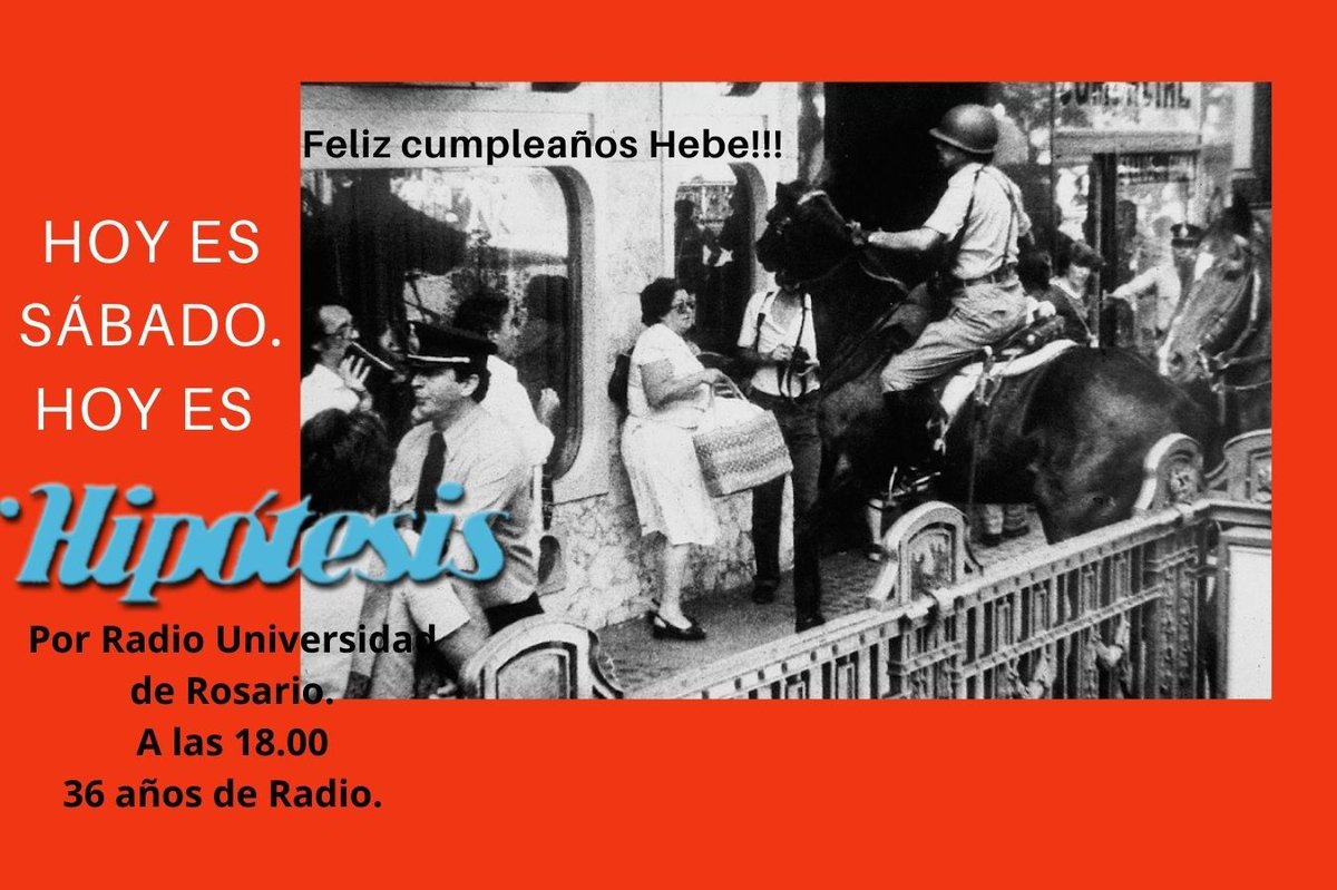 estersofia's tweet photo. Hoy es #Sabado Hoy es #HipotesisRadio por @radiounr a las 18.00 Somos l@s de siempre @EduardoAliverti @ferrari_miguel1 @Jcgambina @sebachachacha @Pabl0Leonardi @estersofia #FernandoRe #AdrianaRossi #HectorResoni #DanielZarate #FabianDiMonte #LeonLopez  
#36AñosDeRadio https://t.co/XJTaWHvh00