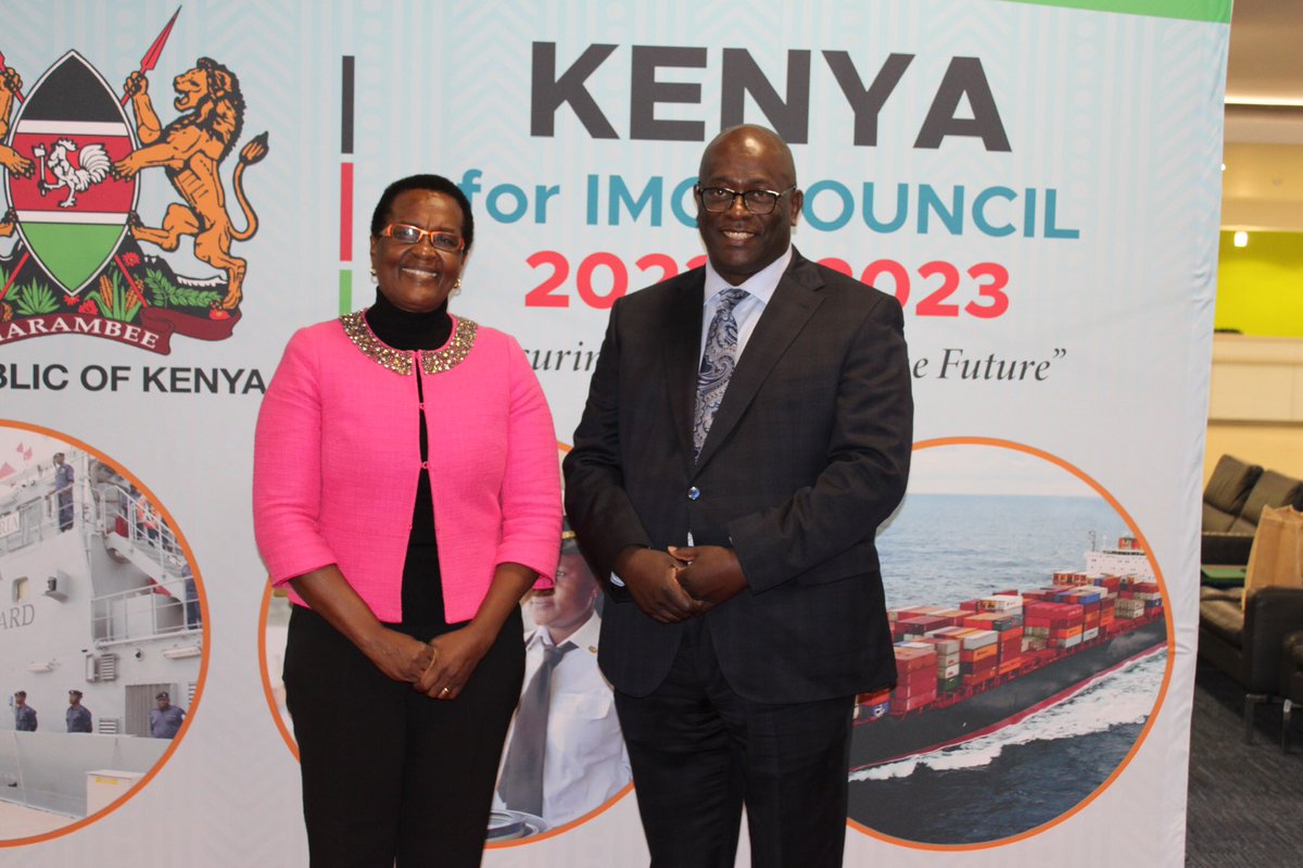 KenyaMissionUK's tweet photo. 1/3 @KenyaMissionUK hosted a campaign event for Kenya's candidature for re-election to the IMO Council for the biennium 2022-2023 where various member states of the @IMOHQ were represented. @MEsipisu https://t.co/paZCQKK1xP