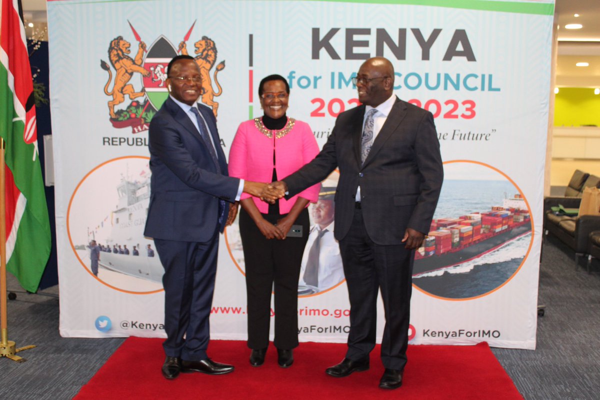 KenyaMissionUK's tweet photo. 1/3 @KenyaMissionUK hosted a campaign event for Kenya's candidature for re-election to the IMO Council for the biennium 2022-2023 where various member states of the @IMOHQ were represented. @MEsipisu https://t.co/paZCQKK1xP