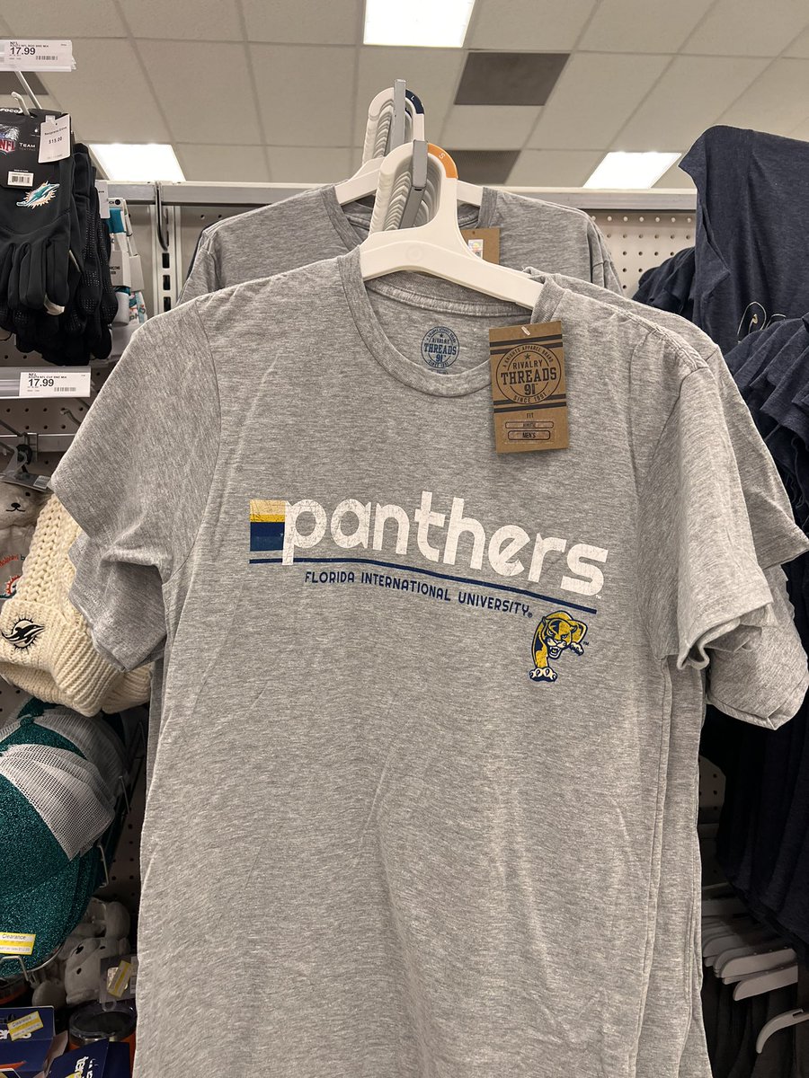 FIU's tweet photo. 🚨 Merch Alert ! Flagler target is well stocked. #repfiu #PawsUp #pawsupFIU https://t.co/yMQkaJdca7