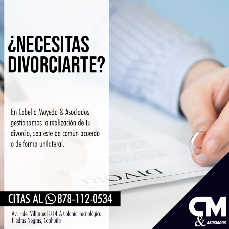 CabelloMoyeda's tweet photo. ¿Necesitas Divorciarte? 💍

En Cabello Moyeda &amp; Asociados gestionamos la realización de tu #Divorcio, sea este de común acuerdo o de forma unilateral. ✍

#CabelloMoyedaYAsocs ⚖ https://t.co/FkiClMSH5n