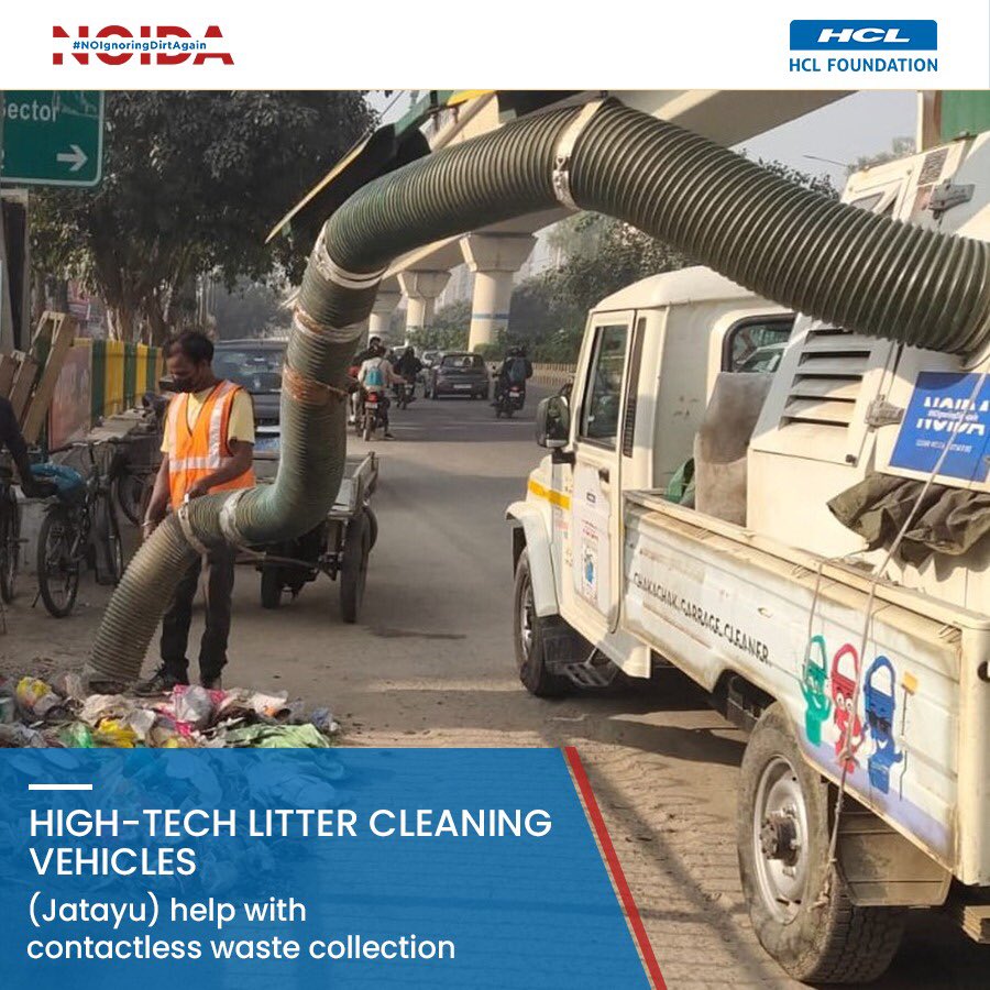 My_Clean_City's tweet photo. #HCLFoundation has powered Noida’s journey to becoming #CleanestMediumCity with System Strengthening as an integral aspect of the #CleanNoida program.
Key objective has been to make the process of waste collection & handling easier, efficient, hygienic, and environment-friendly. https://t.co/0rVN6VVo5Y
