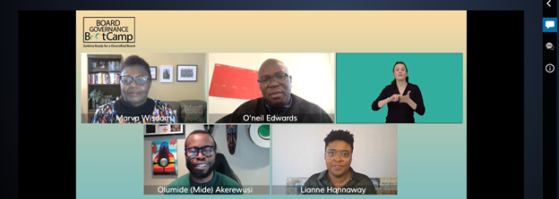 capacitycanada's tweet photo. Thank you @MarvaWisdom , @oneil_oneil , @Lianne_Hannaway, and Olumide Akerewusi for your amazing presentations on Perspectives from Black Corporate Leaders: Setting Goals for Transformation of Boards!
#bootcamp2021 #Diversity #DiversityandInclusion #online #ccevent https://t.co/4MIx8PZAyy