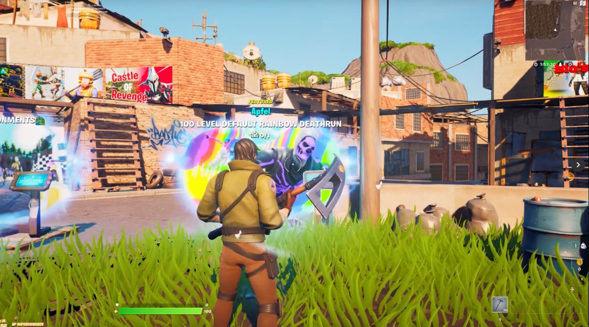 ArkesGallery's tweet photo. @gennygfx  ended up in the fortnite lobby 😱 https://t.co/KGIM2qNGwI