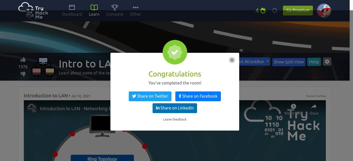 imran407704's tweet image. Intro to LAN - I have just completed this room !!! Check it out:  tryhackme.com/room/introtolan #tryhackme #networking #networkingfundamentals #dhcp #arp #lan #topologies #networkinglabs #beginner #staticsites #module #networkingmodule #introtolan via @realtryhackme