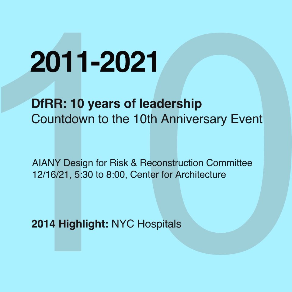 10 years of leadership. Follow the link for our highlights. lnkd.in/dkb_QWm #resilience #dfrr #climatechange #climatecrisis #communication #risk #planning #adaptation #publichealth #recovery #retreat #aiany #aia #centerforarchitecture