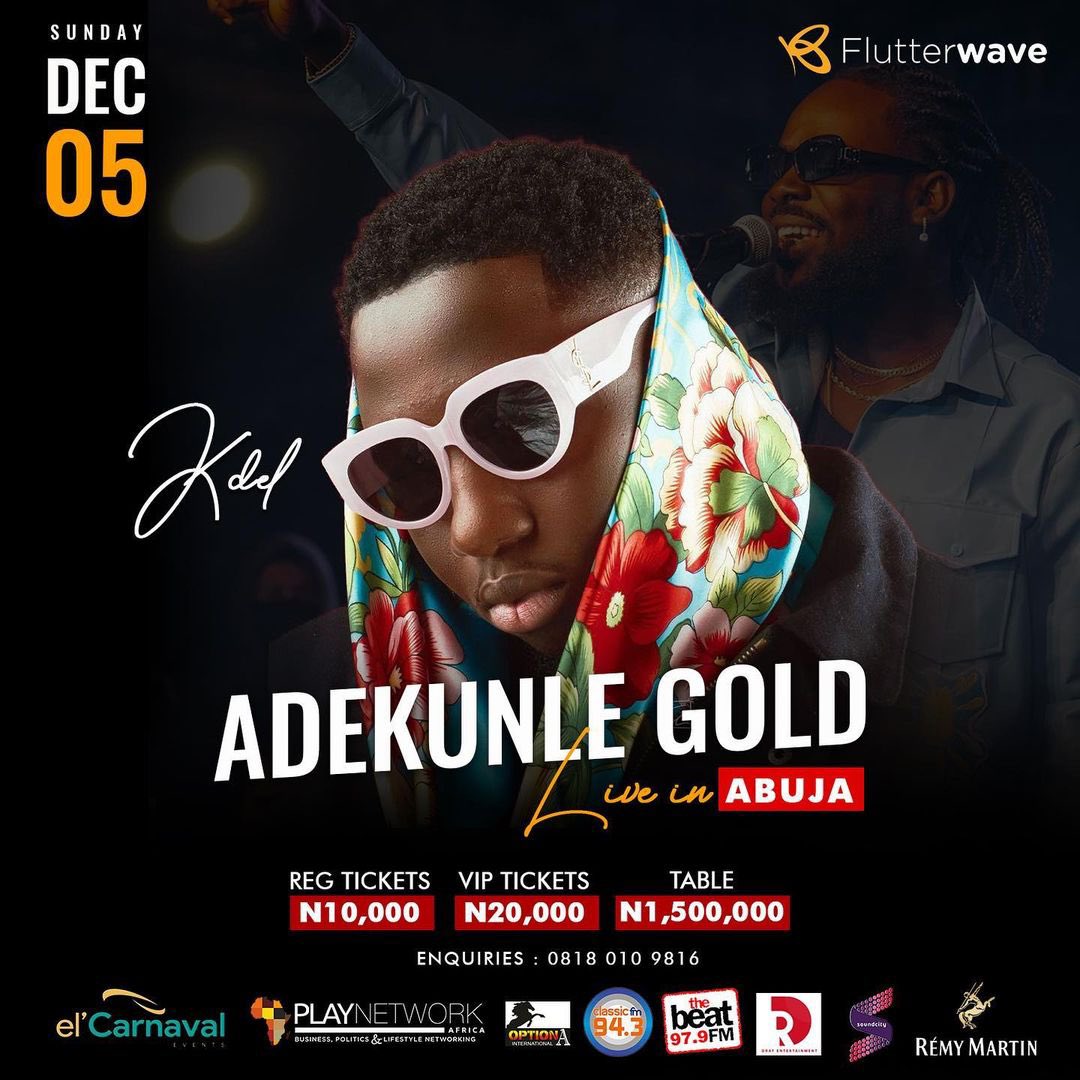 realkingss's tweet photo. Donโt miss this opportunity!!!!!!
AG Baby live in Abuja , hope youโre ready to have fun !!!!!!!
Get ticket here ๐
https://t.co/xLWQ9G05v4
#DrayEntertainment
#AdekunleGoldLive https://t.co/2AINVuTPy8