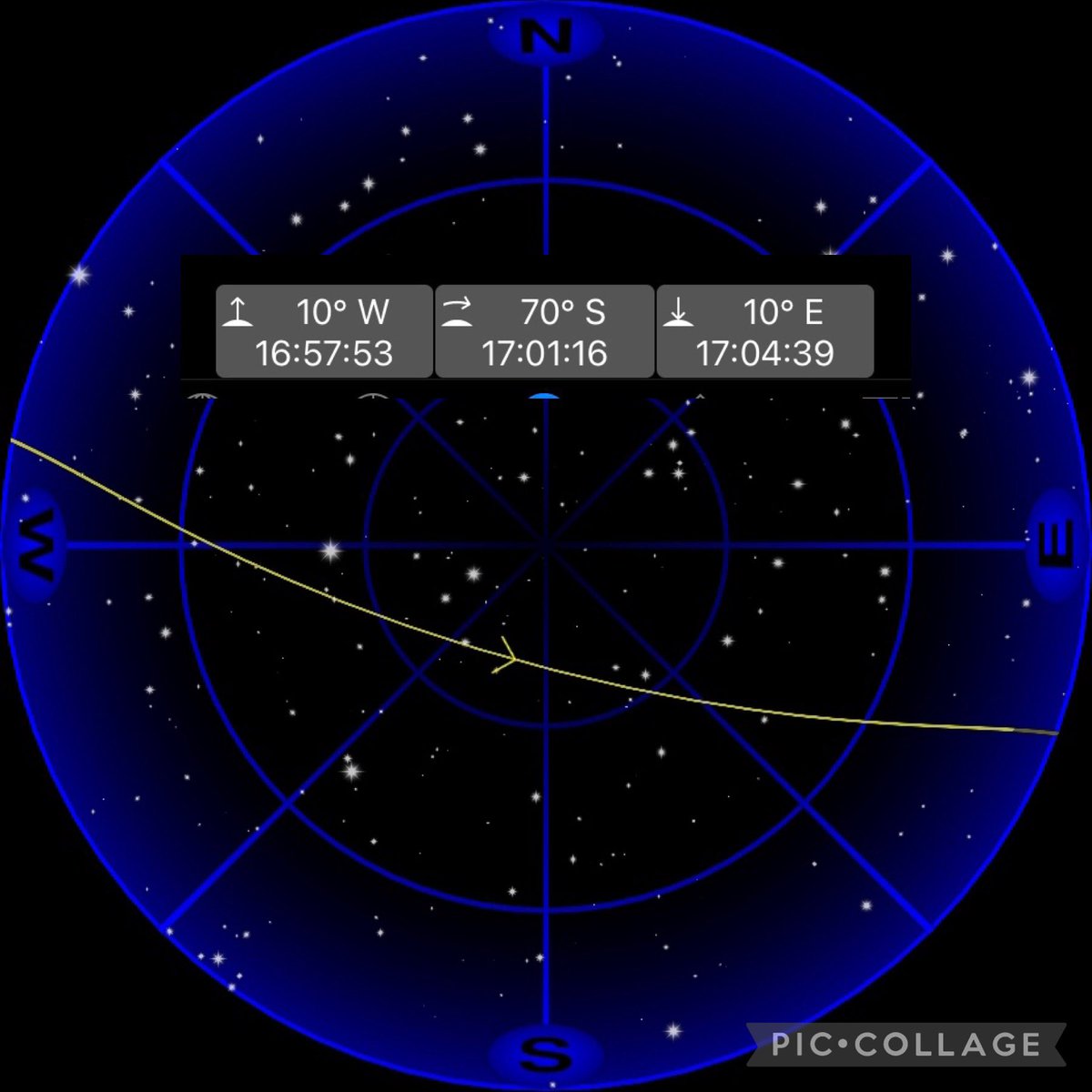 I’m back on the road again, this week it’s Poole,Plymouth, Guildford &amp; Cambridge.
If you have clear skies look west at 1658hrs GMT for a bright, fast moving steady dot of light visible for about 6mins.And don’t forget to wave 👋. 
#spotthestation #myjourneytospace
📷GoISSWatch
