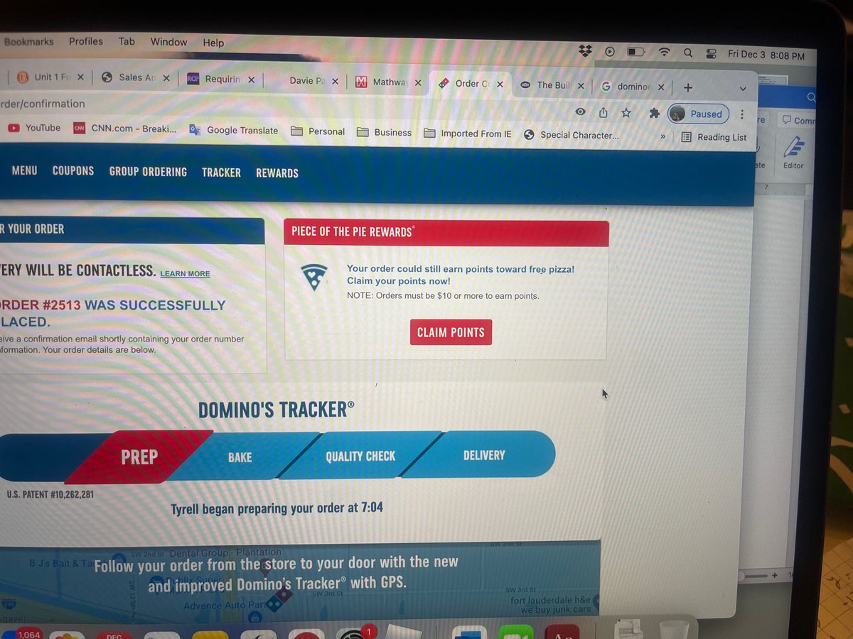 Pyroma01's tweet photo. @dominos I’m writing this because I’m still in shock. Last night my wife placed an order at the location in Flamingo Rd. and Rd State 84 in Sunrise, FL. The order took more than hour to be made and I had to drive there because nobody would answer the phone. https://t.co/UgjHWONpsf