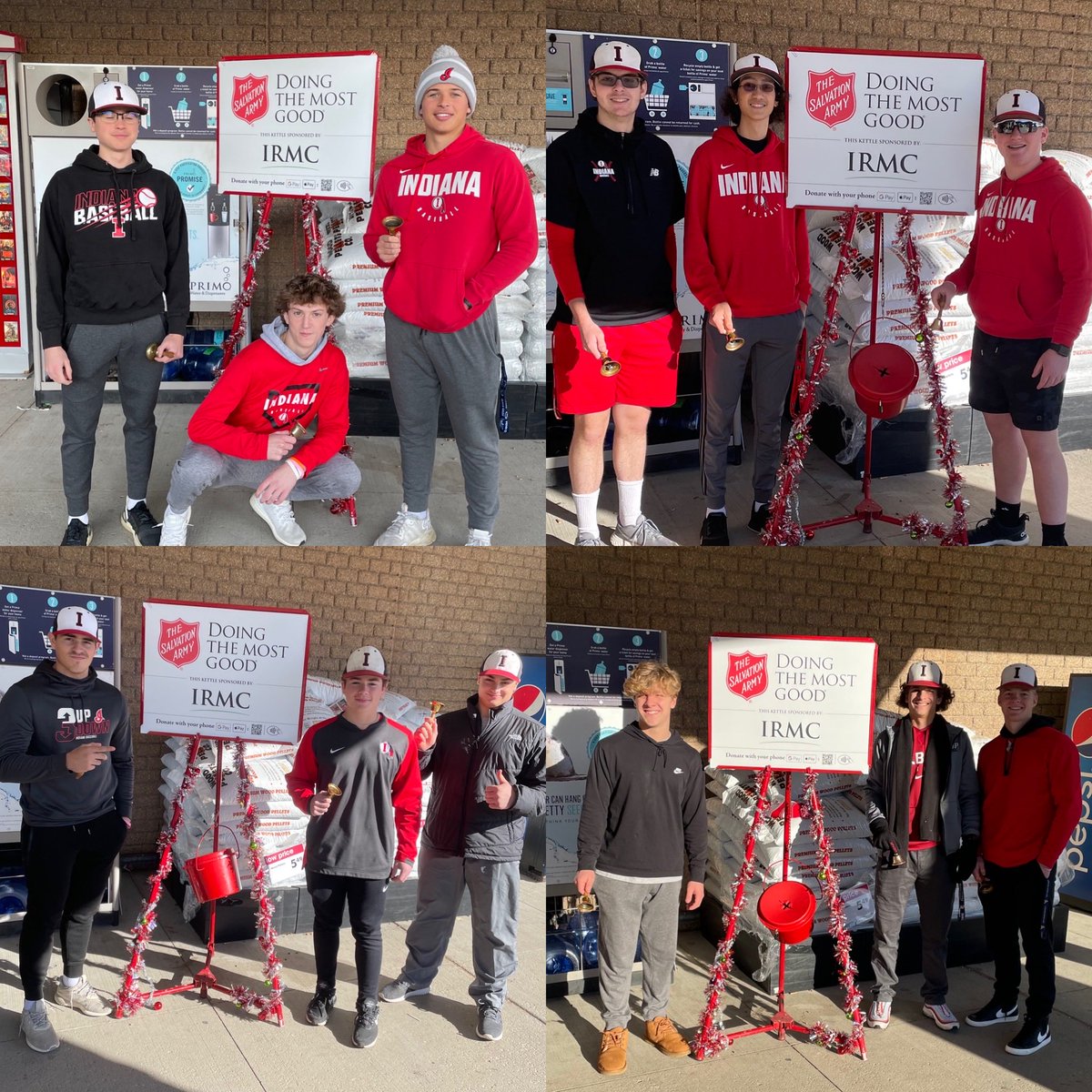 IHS_Baseball's tweet photo. Enjoyed manning the kettles today for Salvation Army!  #SalvationArmy  #IHSBaseball https://t.co/Atv2O7fdjE