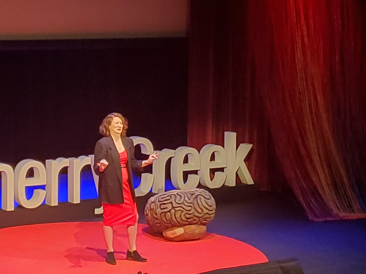 Giant brain onstage? Giant brain onstage. Comedian <a href="/mimihayesbrain/">Mimi Hayes</a> talks about her near-death experience and how laughter was "a gateway drug" to look past her own trauma #tedxccw #tedxcc #tedwomen #whatnow