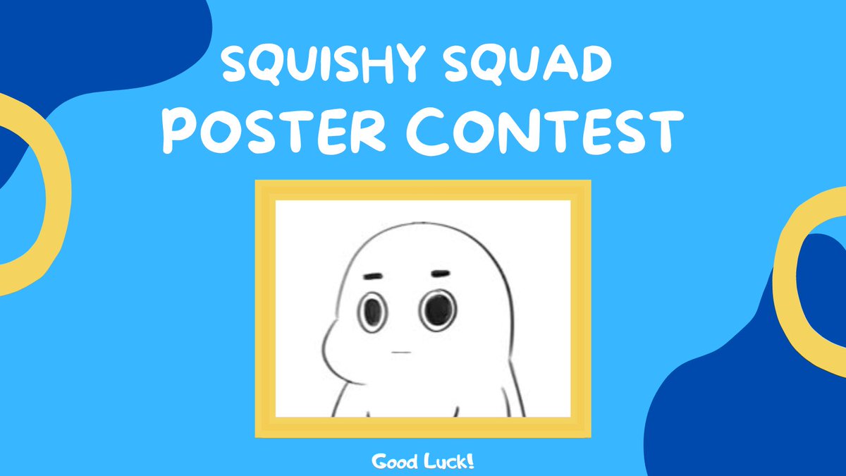 PortlockLabs's tweet photo. Squishy Squad Poster Contest! 🎨 

Design and submit your fun squishy posters! More info will be in our announcements channel on discord! Good luck, and we look forward to seeing your unique art pieces!
#squishysquad #postercontest https://t.co/N18yjfZvjc
