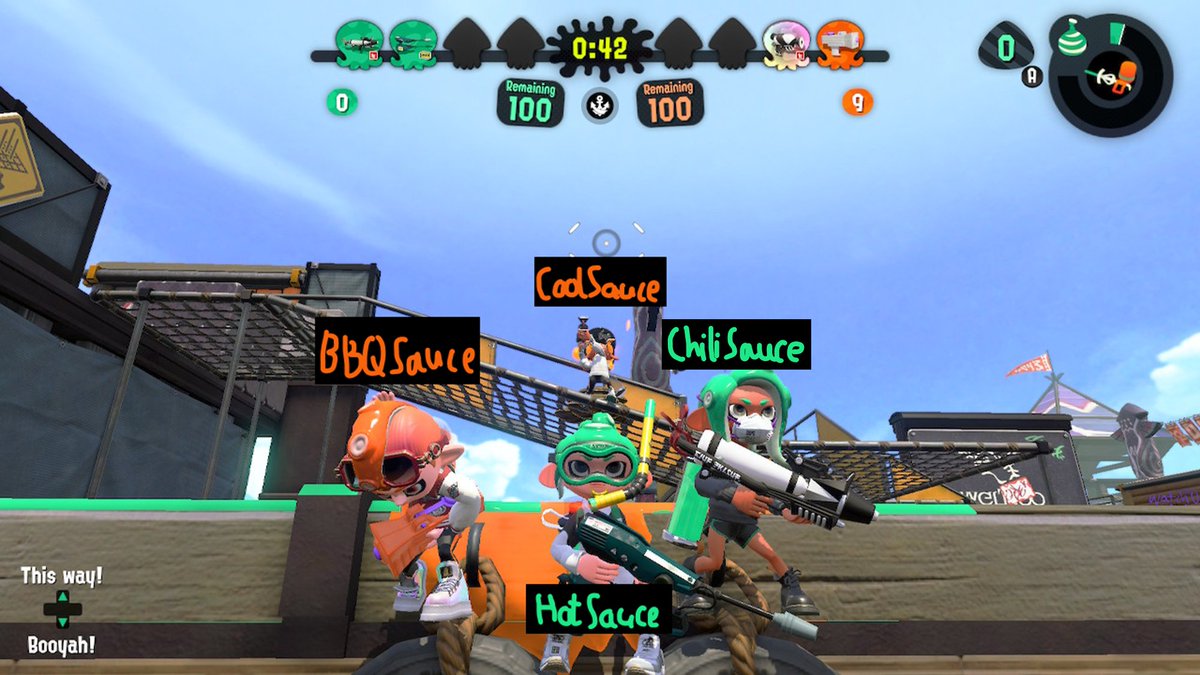 eveningchickens's tweet photo. It was nice to be back for a bit! We played in High Ink and got tied 5th! Very fun and not stressful at all :). GGs to every team 🐣

@Player____X : K52/Kshot/Vshot
@BBQSauceTrash : Jr/Zap
@Modupe_os : Kpro/96
@y0shell : Liter/V+FirefinScope/V+CJet https://t.co/u2rlAD9zfs