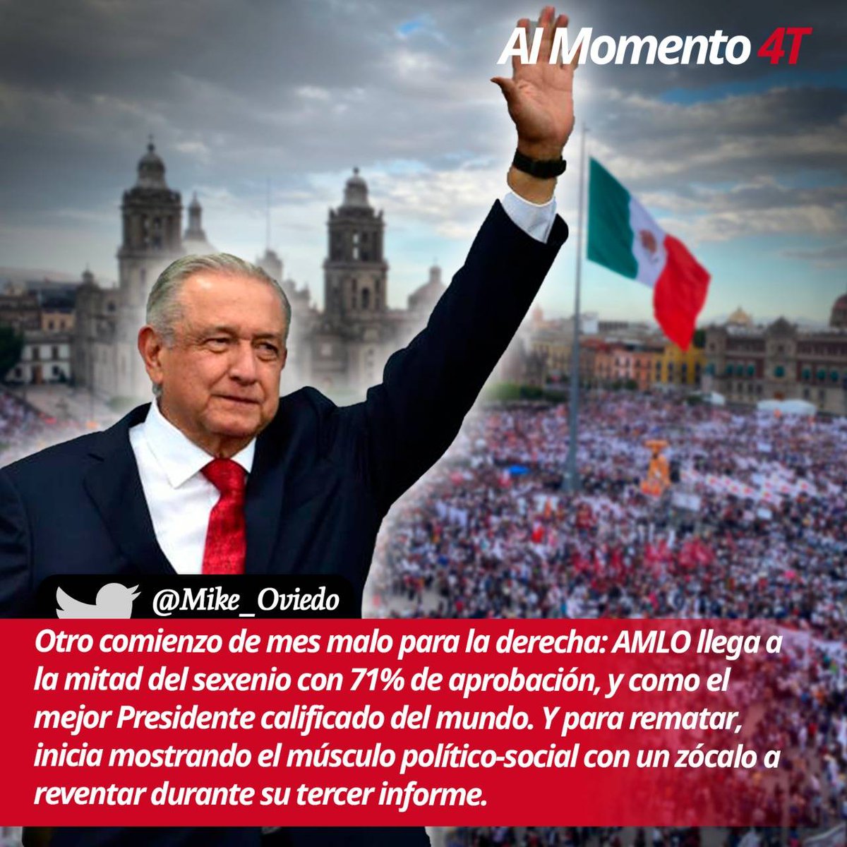Punto4T's tweet image. #SeDiceEnRedes 
La popularidad del Presidente López Obrador sólo tiene una explicación: Amor con amor se paga

Vía: @Mike_Oviedo