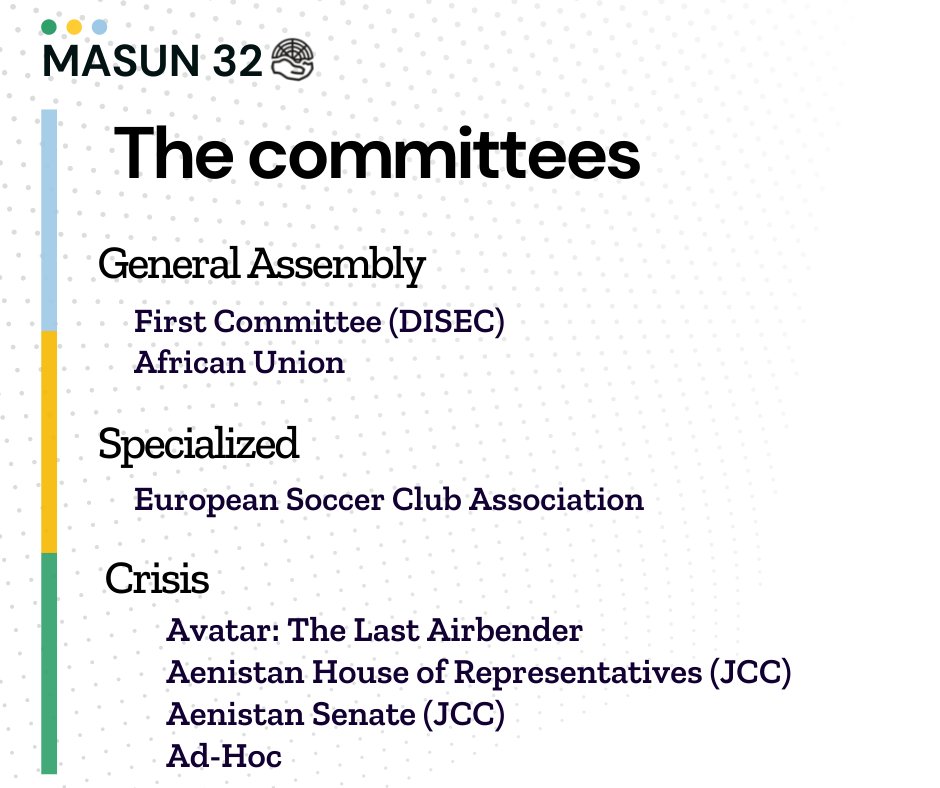 MASUN 32 Registrations are open! georgemasun.org Check out our committeed