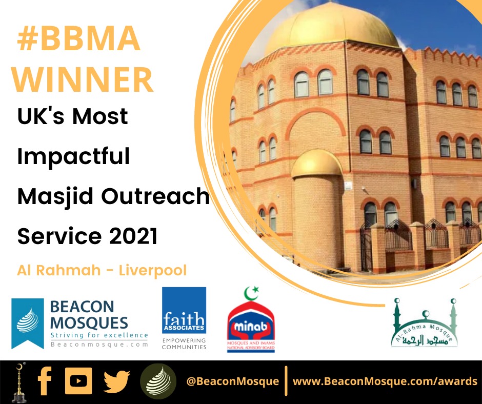 BeaconMosque's tweet photo. π 4th Annual Best British Beacon Mosque Awards 2021 π
UK's Most Impactful Mosque Outreach Service WINNER - @LMS_ALRAHMA
#BBMA2021 #MosqueAwards @FaithAssociates https://t.co/RXvqAOo2cR