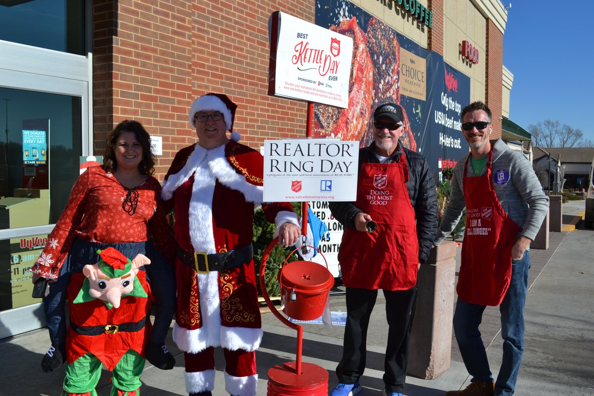 salarmyomaha's tweet photo. A HUGE thanks to all the realtors who participated in #RealtorRingDay on Friday. We are so grateful for your continued support each year during the Christmas season. We couldn't do the important work we do without the generosity and support from so many in the Omaha community. https://t.co/tUb6q7tYgL