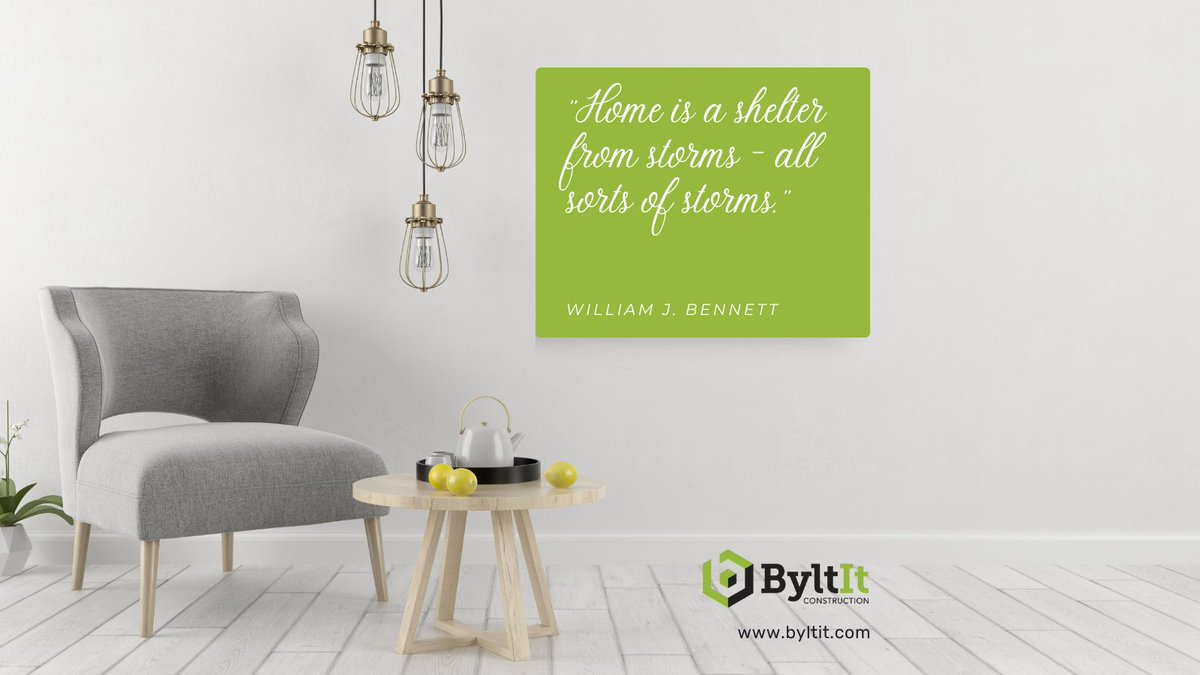 ByltIt's tweet photo. "Home is a shelter from storms – all sorts of storms." 
-William J. Bennett

Visit https://t.co/CmjQdYuPQ5

#home #byltit #construction #remodeling #customized #Maryland #Virginia #WashingtonDC https://t.co/rlL5lItsXo